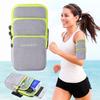 Large Capacity Running Phone Bags Three Pockets Mobile Phone Arm Bag Arm Band Pouch  Outdoor Sports