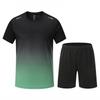 Спортивные и повседневные костюмы для взрослых, Командная форма для футбольных тренировок, Спортивная одежда для бега, Одежда для фитнеса, Быстросохнущие футболки с коротким рукавом, Возможность нанесения номеров