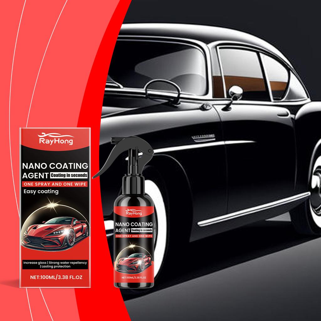 RAYHONG Спрей-покрытие для автомобилей Гидрофобный герметик для длительной защиты и ухода за автомобильной краской Простой в использовании керамический спрей для обновления