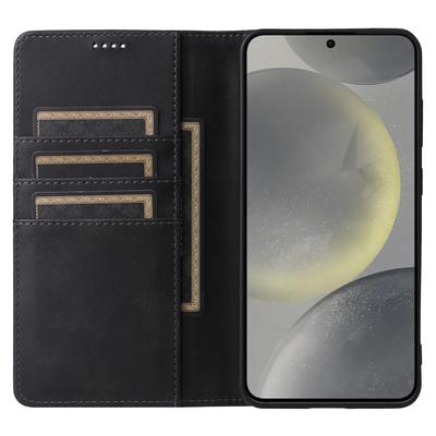 Для Samsung Galaxy S25/S24 Кожаный Чехол Кошелек с Блокировкой RFID Магнитная Застежка