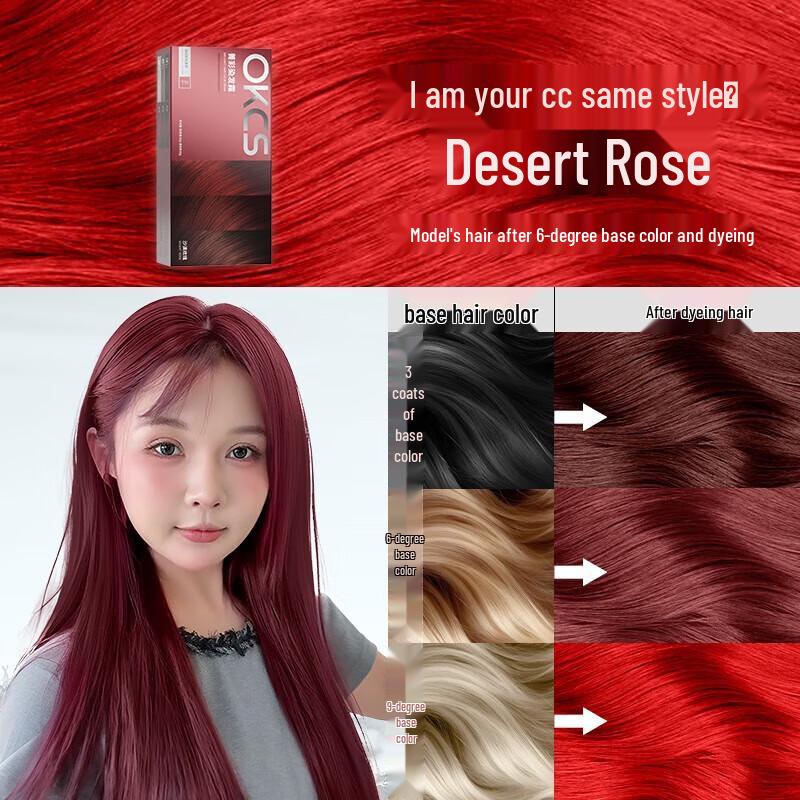 Краска для волос OKCS с растительным экстрактом для закрашивания седины