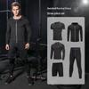 Men's 5-Piece Quick-Dry Sports & Fitness Set: Gym, Running, Basketball - All Seasons