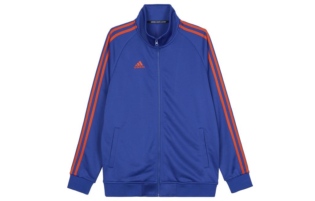 adidas Повседневная полосатая куртка с воротником-стойкой и логотипом бренда TR30JR-BUOG