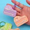 Мини Пианино Игрушка Брелок со Светом 7 Клавиш Мультяшное Животное Ручной