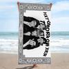 Txt Poster Print Beach Towel, Large Soft Quick Dry Towel for Beach Camping Swimming
