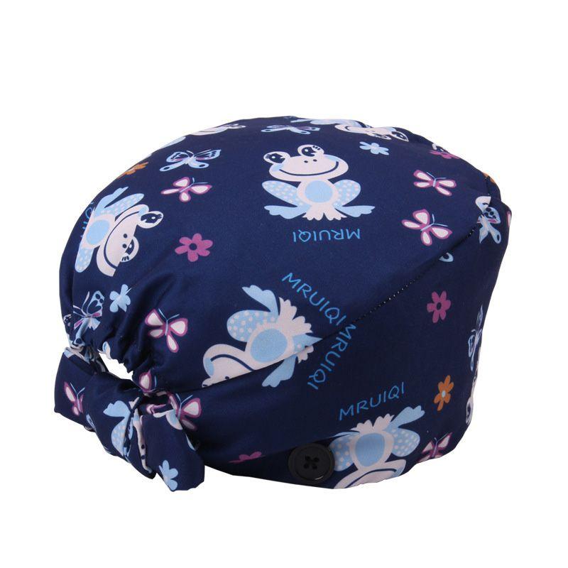 Удобная хлопковая хирургическая шапочка с влагопоглощающей регулируемой посадкой