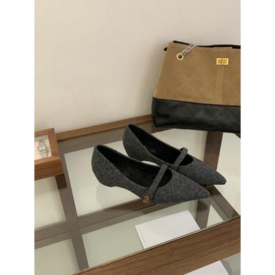 Французские остроносые туфли на скрытой платформе для женщин, обувь 2025 осень-зима, бархатные универсальные вечерние туфли Мэри Джейн мао мао