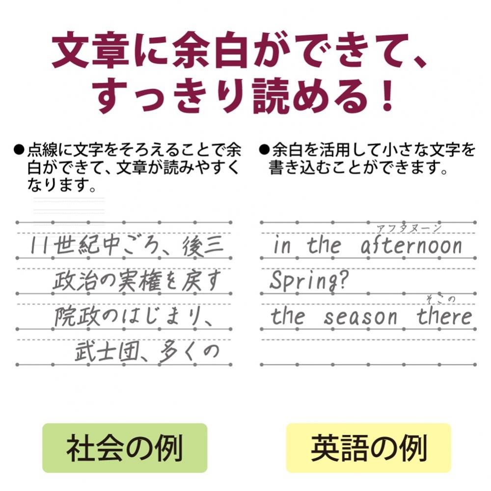 KOKUYO Примечание: Примечание к кампусу. Пунктирная линия свободных искусств. (B+Линейка 6,8 мм) 5 цветов, упаковка B5 № F3CBMNX5