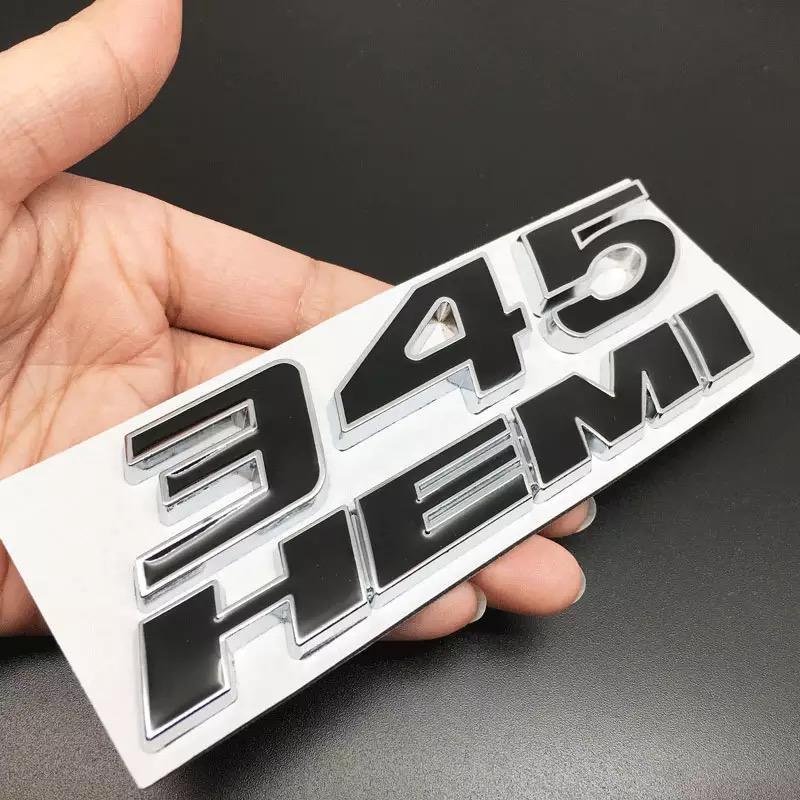 1 шт. 3D металлические наклейки багажник автомобиля 345 392 эмблема HEMI для Dodge Challenger Ram Charger Caliber Journey Caravan Chrysler Dart