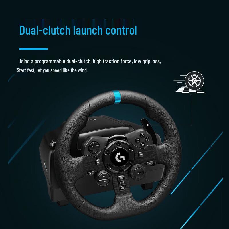 Игровой руль Logitech G923 с педалями