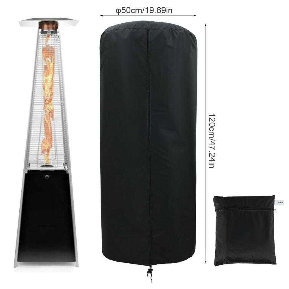 1pc Patio Heater Cover Garden Veranda Patio Heaters Cover Dust Cover Outdoor Heater Waterproof Furniture Protector with Zipper