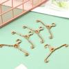5pcs Mini Toy Alloy Bedroom Decor Dolls Clothes Accessories 4/6.5cm Hangers Dollhouse Furniture