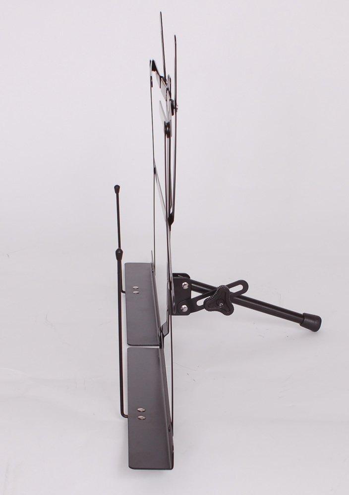 KC Tabletop Music Lightweight Set of 20 Case Stand, Steel, MS-140/BK, Black, (Soft Included)