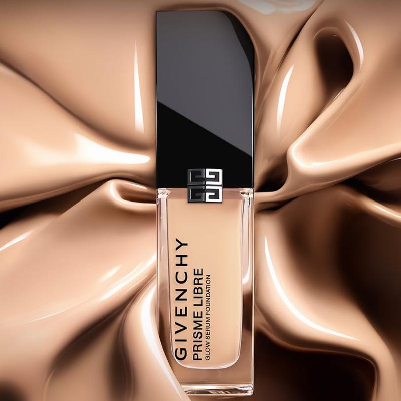 Givenchy Набор Базового Макияжа из 3 Предметов, #1 Квадро Пудра Рассыпчатая+Фиолетовая База под Макияж 'Ирис' 30 мл+#0.5N Жидкая Тональная Основа 30 мл Женский Набор