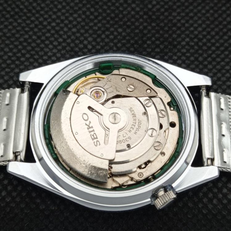 ВОССТАНОВЛЕННЫЕ ВИНТАЖНЫЕ SEIKO 5 АВТОМАТИЧЕСКИЕ 6309A ЯПОНИЯ МУЖСКИЕ ЧАСЫ D/D ЧЕРНЫЕ a318621-2