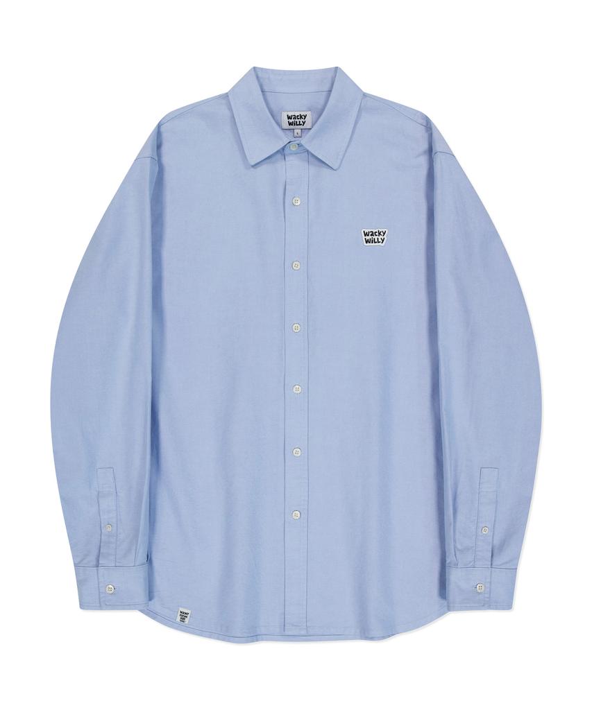 WACKY WILLY Kiki Oxford Long Sleeve Shirt Blue