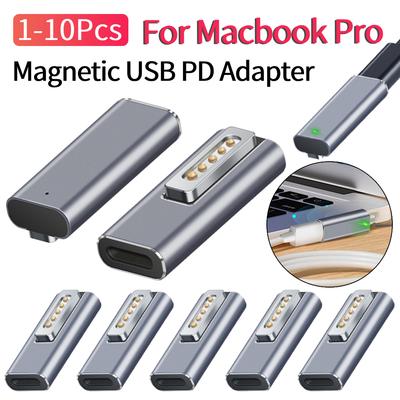 3/5 шт. Магнитный USB-адаптер Type C, конвертер быстрой зарядки, разъем питания для Apple 2 MacBook Pro, аксессуары-конвертеры