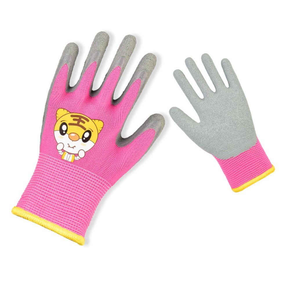 Durable Garden Work Gloves Breathable Children Protective Glove Kid Gardening Gloves  Planting Work