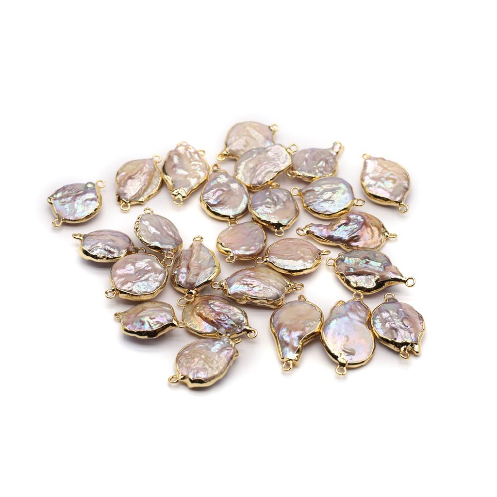 1 шт/2 шт жемчужный соединитель пресноводный жемчуг нерегулярный каплевидный соединитель для изготовления ювелирных изделий своими руками серьги ожерелье аксессуар