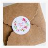 100Pcs 3.5Cm Flower Design Sticker Labels For Creative Paper Stickers Thank You Seals For Gifts