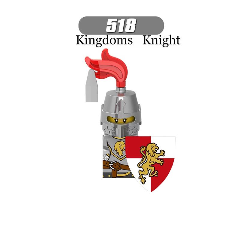 Средневековые Рыцари Серия Фигурки Строительные Блоки Воин Солдаты Стражники Львиное Сердце Больница Тевтонский Рыцарь Битва Пастор Детский Подарок