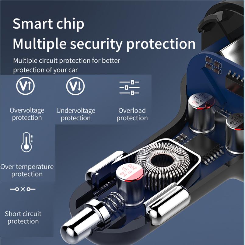 FM Radio Transmitter Car Bluetooth MP3 Player Handsfree Car Kit Dual USB Charger TF U Disk Music Player Car Accessorie