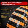 8Pcs Anti-Slip Tire Snow Chains Universal Car Snow Chains for SUVs Trucks Pickups Emergency Adjustable Tire Chain for Rain Snow Sand Mud