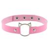 1 шт. Женский черный сексуальный ошейник из синтетической кожи с кошачьими шипами, чокер с пряжкой, готический, альтернативный, тонкое готическое ожерелье, панк с шипами