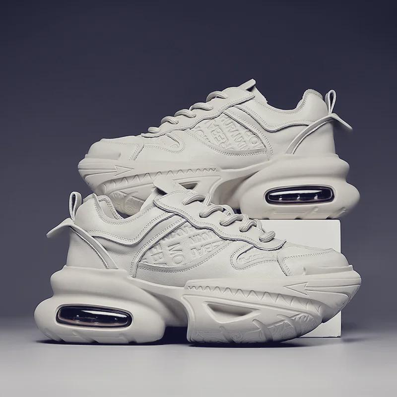 Mobei 2025 Мужская модная весенняя спортивная обувь: Модная, высококачественная, оригинальная и увеличивающая рост обувь для пап.