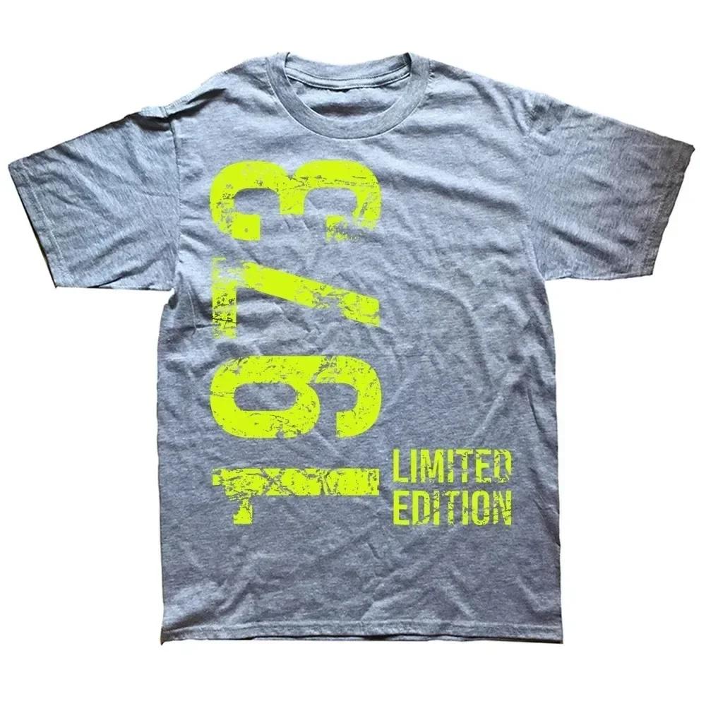 Новинка 50-е 50-е годы ретро винтаж 1973 футболки с рисунком хлопок уличная одежда короткий рукав подарки на день рождения летний стиль футболка мужская