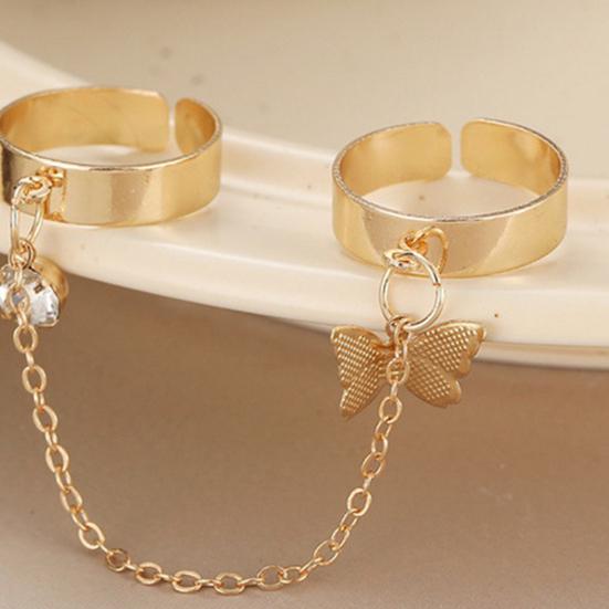 Женский комплект обручей с регулируемым кольцом со стразами и ярким блеском, комплект ювелирных изделий