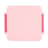 Lunch Container with Handle Sealed Multi Compartments Dishwasher Safe Lunch Box Container for Office School Roseate