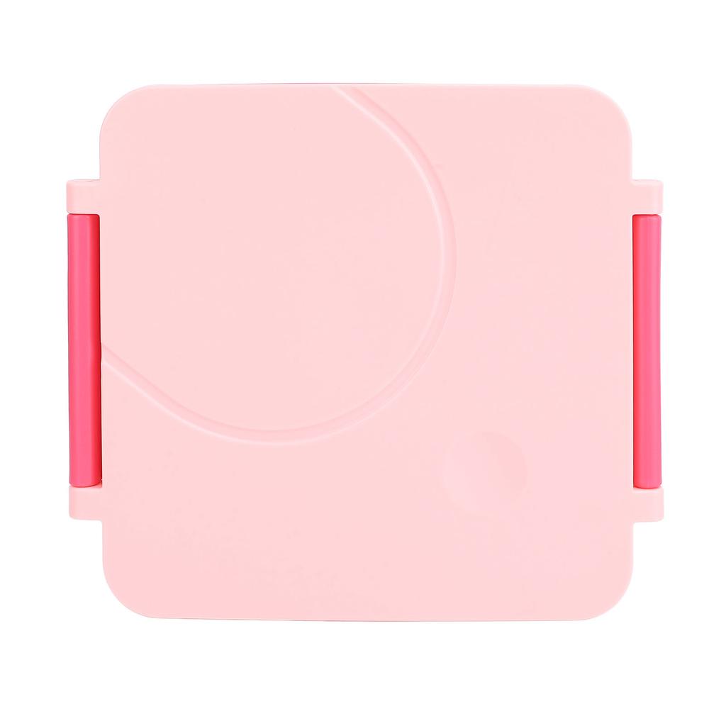 Lunch Container with Handle Sealed Multi Compartments Dishwasher Safe Lunch Box Container for Office School Roseate