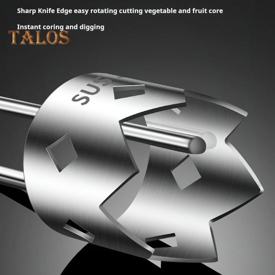 1/2 шт. Инструмент для удаления сердцевины из болгарского перца из нержавеющей стали. Быстрое удаление сердцевины из овощей и фруктов. Простой в использовании резак для удаления сердцевины красного перца.