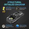MAXGTRS 2Pcs W5W T10 194 LED Canbus Error Free Bulbs For Car Signal Lights Interior Reading Wedge Side Trunk Lamps 12V