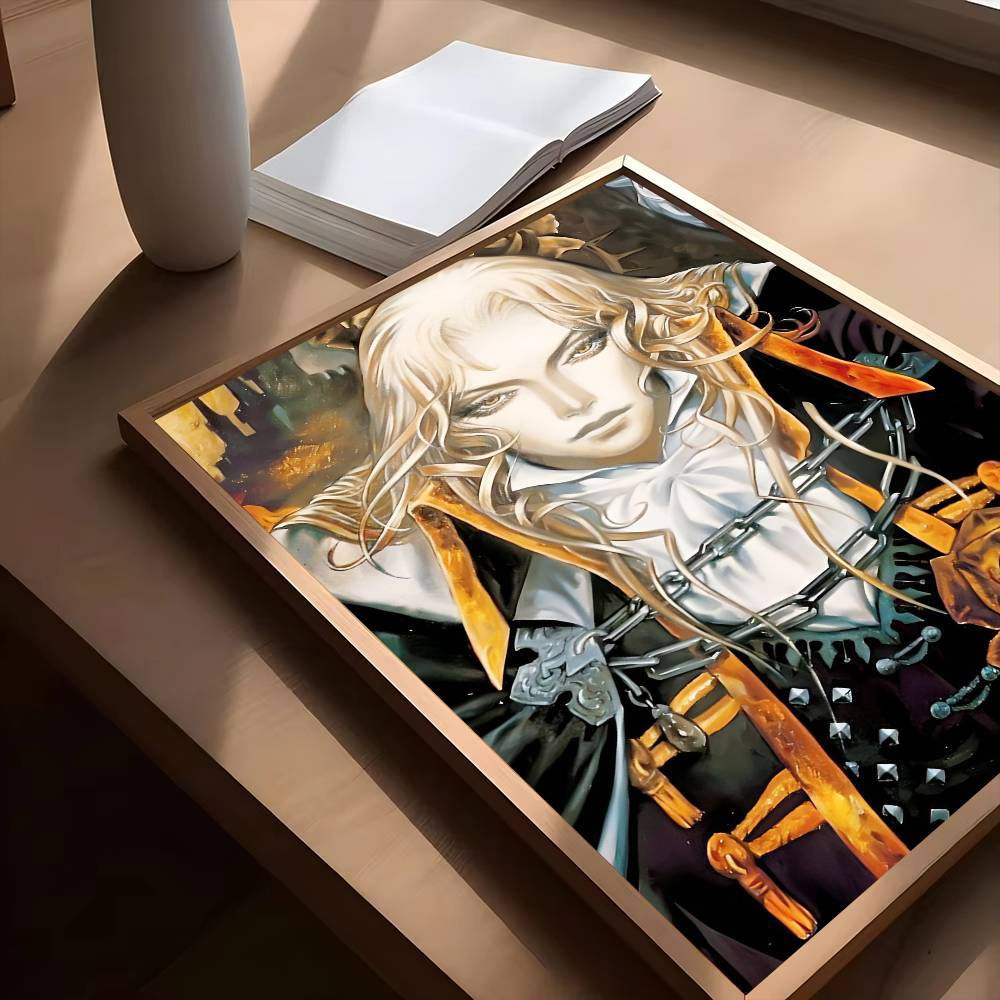 1 шт. Игровой плакат-наклейка Castlevania, водостойкая настенная art для гостиной, спальни, домашнего декора