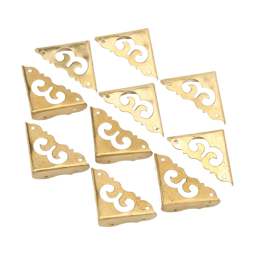 10 шт. металлический уголок-протектор винтажный дизайн элегантный стиль широкое применение прочный латунный уголок