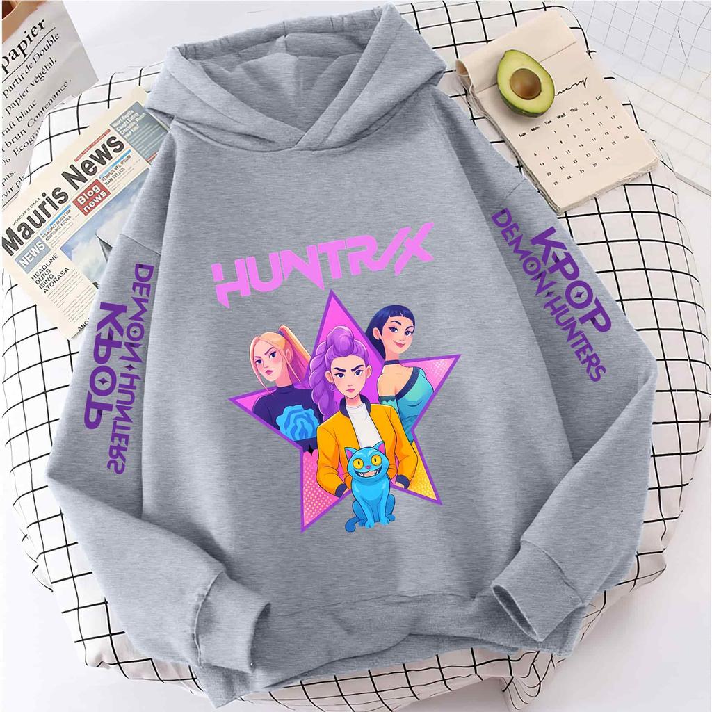 Hoodies Sweatshirts Girls Cartoon Printed Children's Girls Hooded Sweatshirt Children's Fashionable Casual Top Girls' Clothing