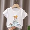 Hot Selling Little Princess Ariel Jennifer Cinderella Printed Childrens Unisex Women Tshirt Cotton Tshirt Summer