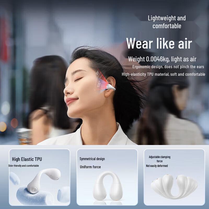 Baseus AS01 Спортивные Bluetooth-наушники с клипсой и открытым ухом