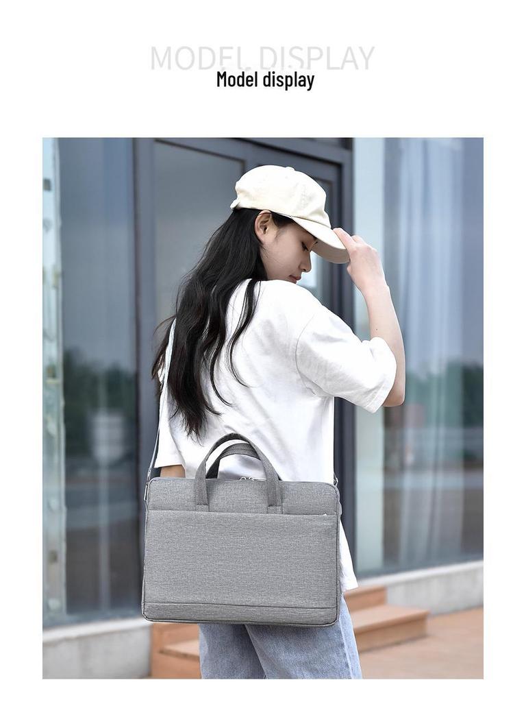 Мужской Портативный Мессенджер-Портфель - Большая Вместимость, Сумка для Ноутбука и Документов (13-15.6 дюймов)