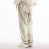Li Ning X Jackie Chan Collaboration Kung Fu Series Solid Color Straight Loose Casual Pants Men pants Paper-White AKXT033-2