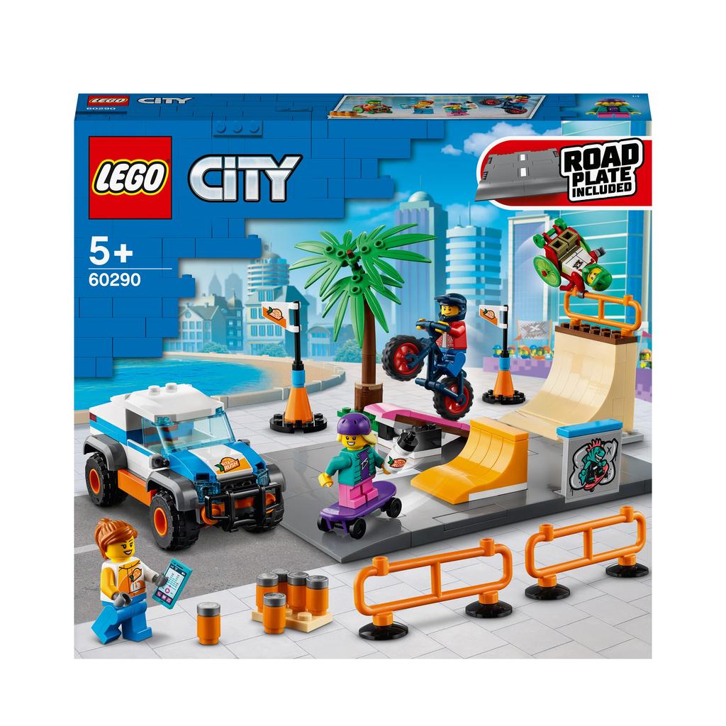 LEGO City Скейт-парк с дорожной пластиной 60290