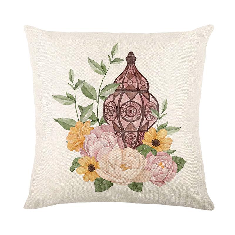 Moon Pillow Cover Living Room Home Sofa Decoration Cushion Cover Linen Printed Bedroom Pillow Cover