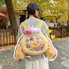 Cookieann Transparent Cute Design Plush Backpack Bow Decoration For Use Daily