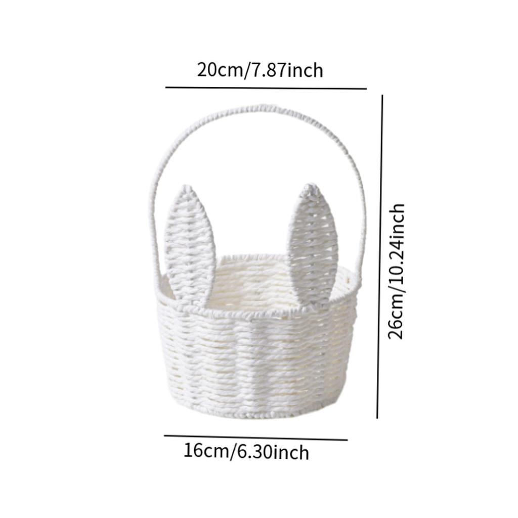 Плетеная Пасхальная корзина для детей Корзина для охоты на Пасхального кролика и яйца для демонстрации Овощные подарки на свадьбу Подарочная корзина для детского душа