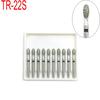 10pcs 1.6mm Dental High Speed Burs High Speed Handpiece Turbine Diamond Drill Polishing Tooth Preparation Bur TR-22S