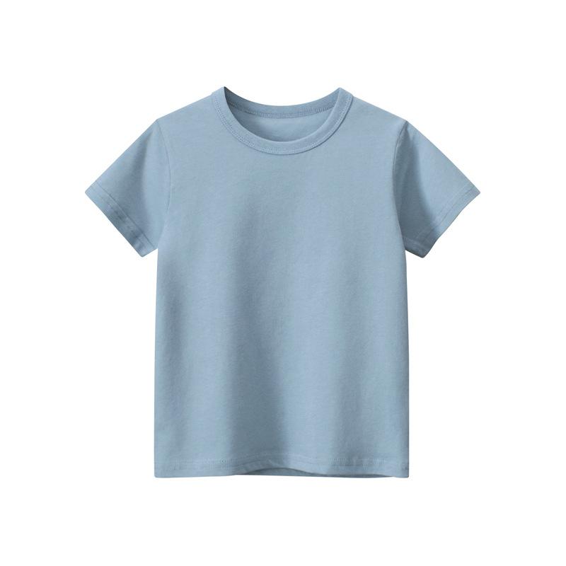 Color Tshirt Shortsleeved Solid Childrens