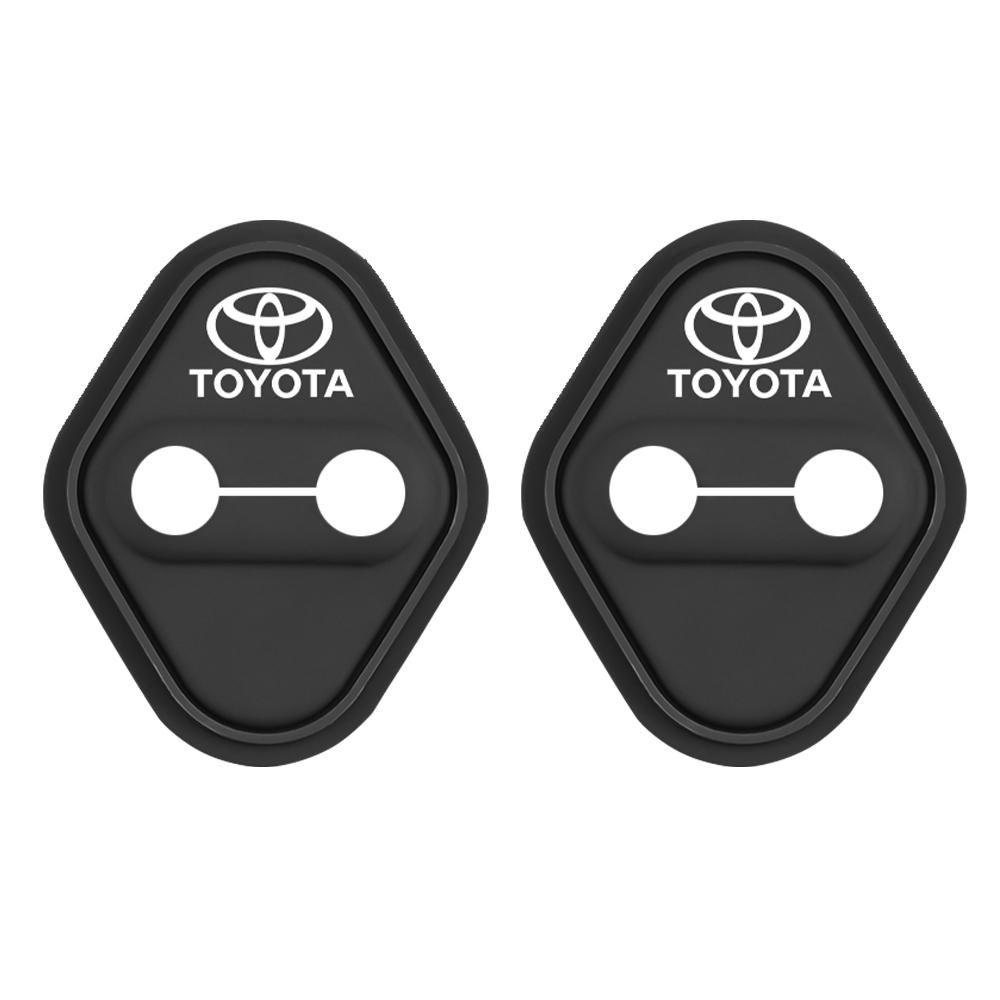 2/4 шт. Силиконовая наклейка-защита замка двери автомобиля для Toyota Avalon Mirai Avensis Prado Hilux VVT-I 4WD Corolla E150 E120 Sw4