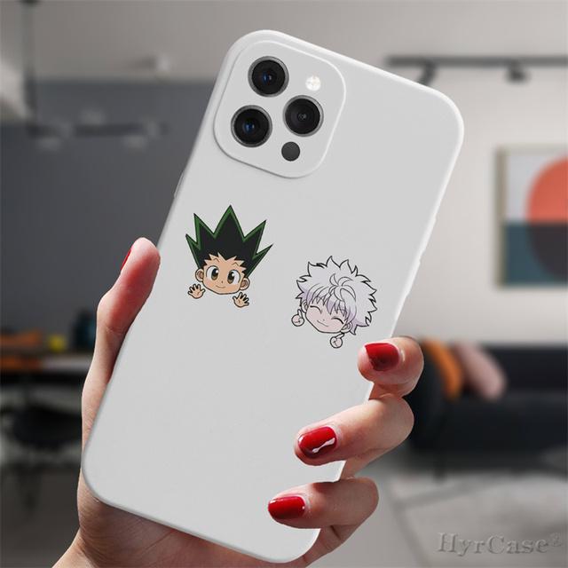 Для Iphone 13 11 12 14 Pro Max Mini Xs Xr 14plus белый чехол аниме Hunter X Hunter Killua Hisoka силиконовый защитный чехол